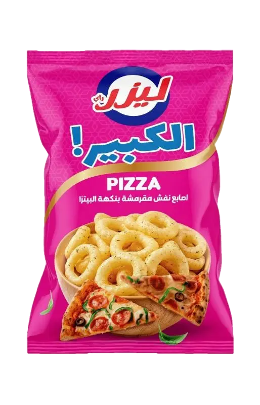 كيس نفش الكبير م5000 ليزر راي بنكهة البيتزا 80غ+20غ مجاناً