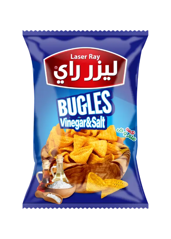 كيس شيبس طربوش م1000 ليزر راي بنكهة الملح والخل 18غ