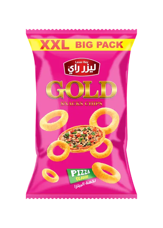 كيس نفش غولد م5000 ليزر راي بنكهة البيتزا 80غ