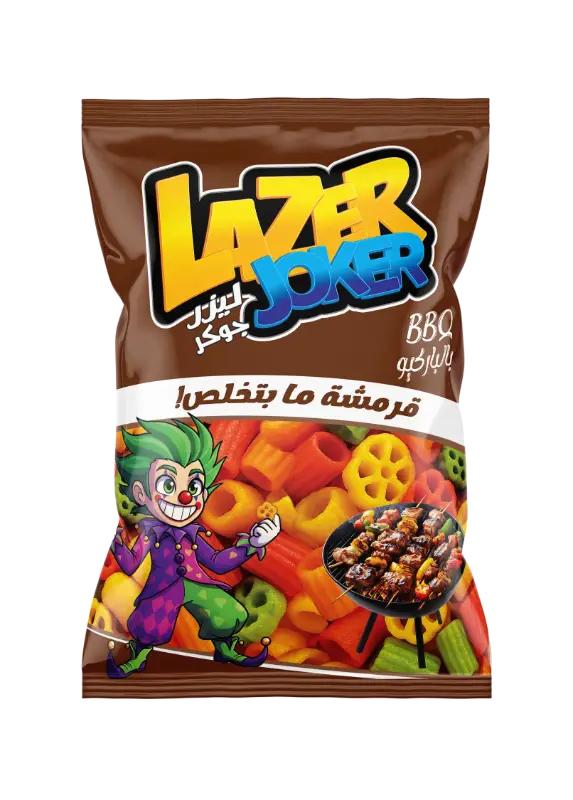 كيس شيبس جوكر م2000 ليزر راي بنكهة الباربكيو 45غ