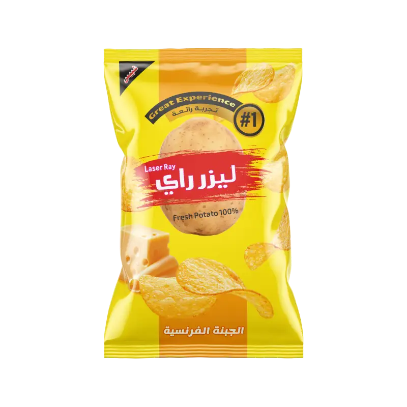 كيس شيبس بطاطا طبيعي م 3500 ليزر راي بنكهة الجبنة 38غ
