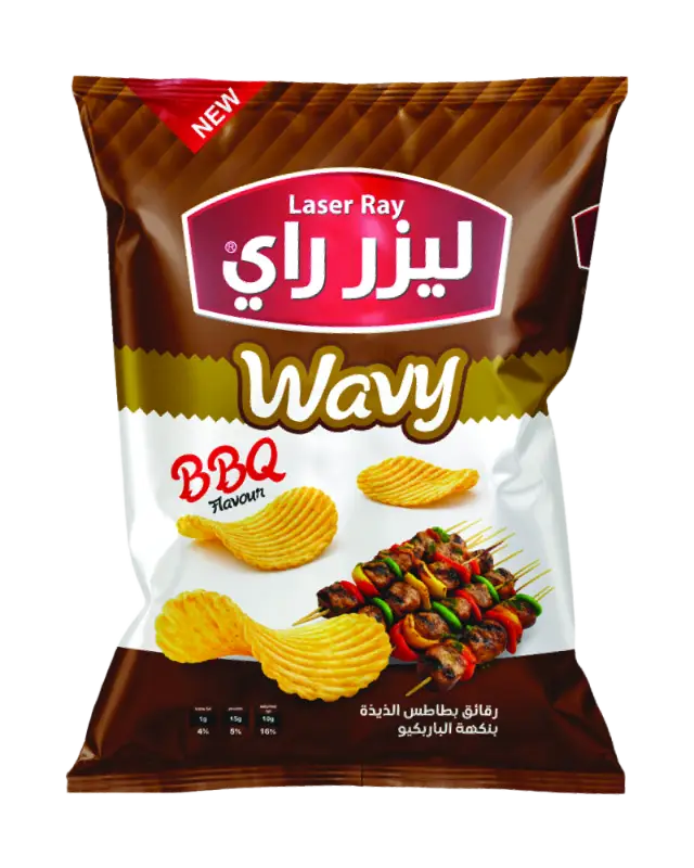 كيس شيبس بطاطا طبيعي م 5000 ليزر راي بنكهة الباربكيو 50غ