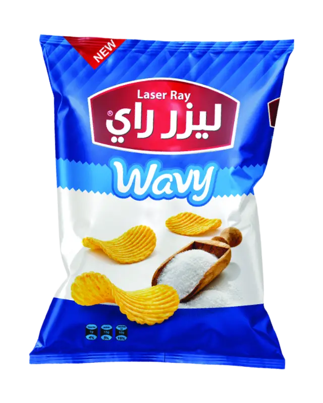 كيس شيبس بطاطا طبيعي م 5000 ليزر راي بنكهة الملح 50غ
