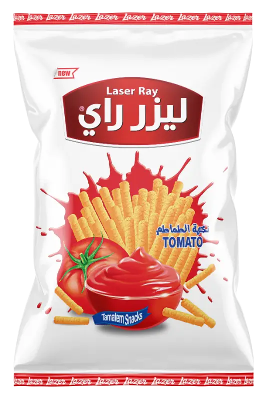 كيس نفش 24ق م1000 ليزر راي بنكهة الطماطم 32غ