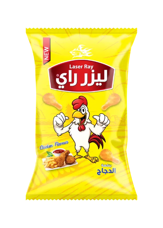 كيس نفش 48ق م500 ليزر راي بنكهة الدجاج 15غ