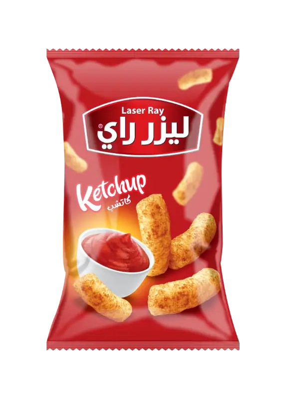 كيس نفش 48ق م500 ليزر راي بنكهة الكاتشب 15غ