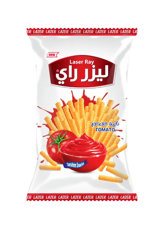 كيس نفش 48ق م500 ليزر راي بنكهة الطماطم 15غ