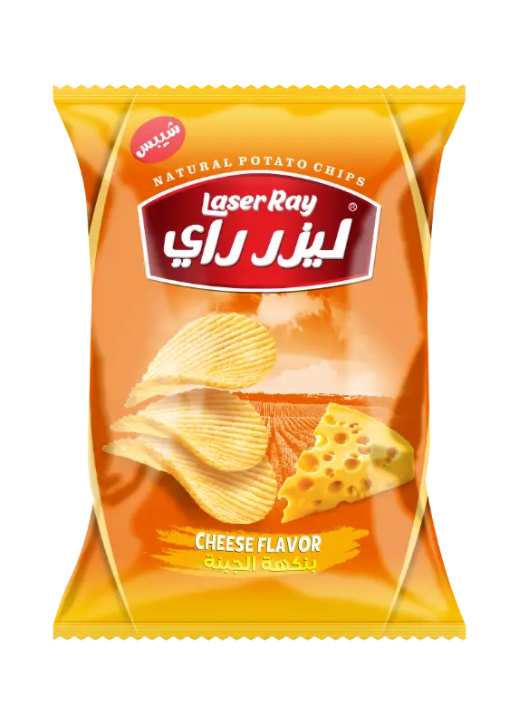 كيس شيبس شريحة م1000 ليزر راي بنكهة الجبنة 18غ