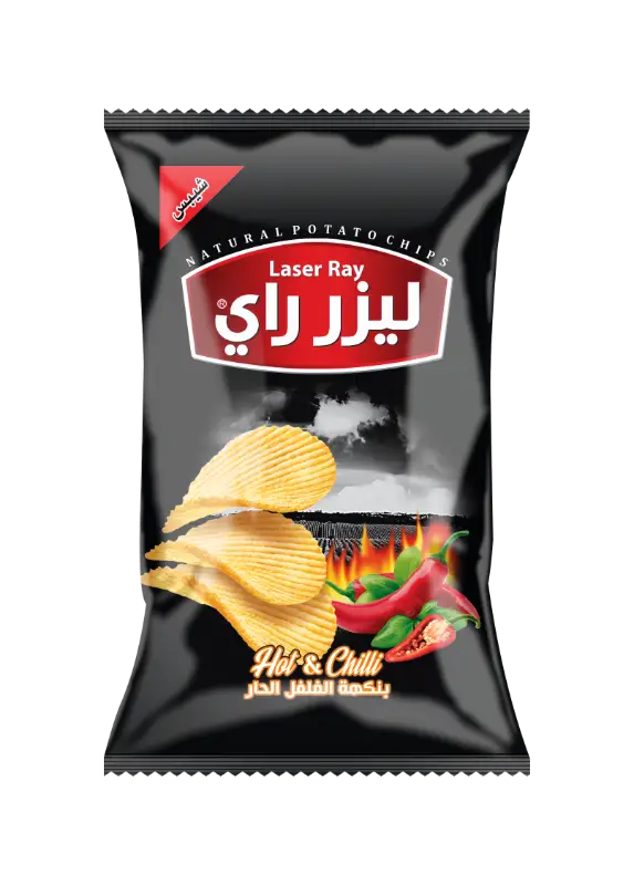 كيس شيبس شريحة م2000 ليزر راي بالنكهة الحارة 35غ
