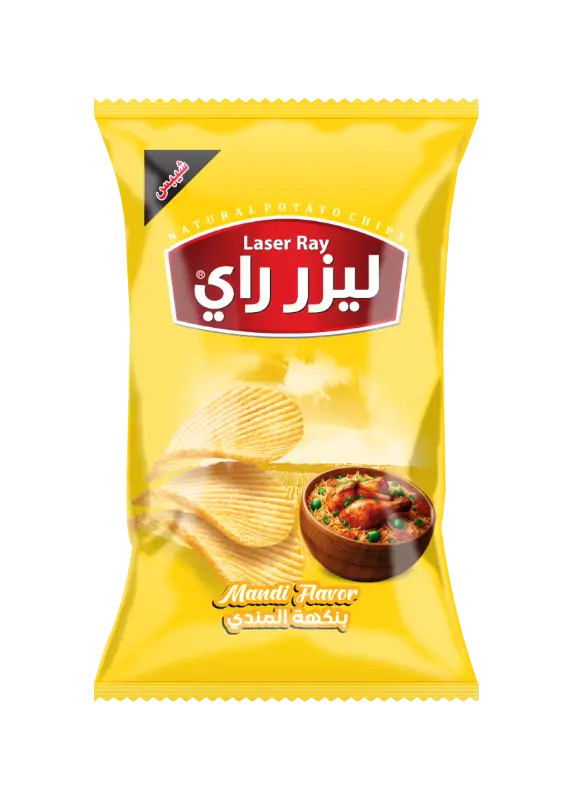 كيس شيبس شريحة م2000 ليزر راي بنكهة المندي 35غ